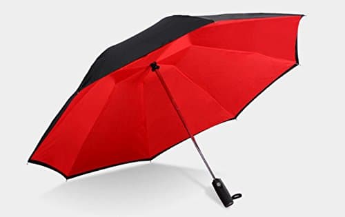 THUNFER Umbrella Parasols Double Inverted Umbrella 8 Bone Automatic Folding Business Portable Sunscreen UV Protection,D