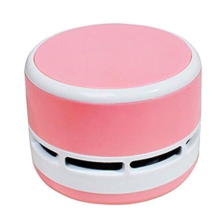 Handheld Dust Cleaner Mini Table Dust Vacuum Cleaner Table Cleaning Assistance Keyboard Cleaning Dust Vacuum Children' Day Gift (Pink)