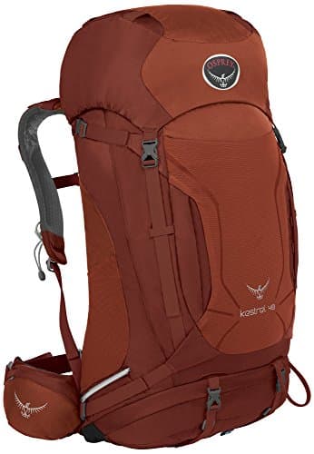 Osprey Packs Kestrel 48 Backpack, Dragon Red, Small/Medium