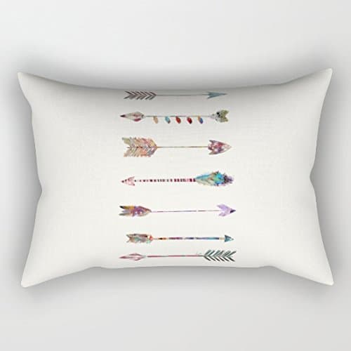 Unique Seven Arrows Canvas Rectangle Pillow Covers Decorative 12 x 20 Valentine's Day Gifts Rectangle Pillows Case Covers for her