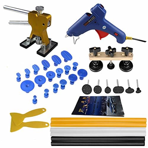 Weylon DIY Pops a Dent & Ding Car Auto Damage Repair Panel Bodywork Puller Tool Kit PDR Paintless Dent Lifter Removal