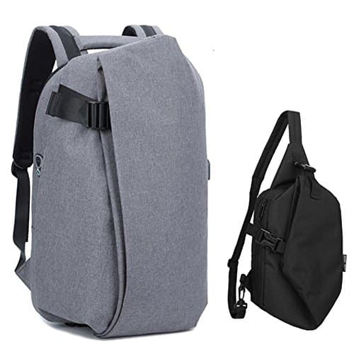 Cool backpack Men's backpack Multi-functional backpack Fashion trend bags School bags Male leisure computer bag-D