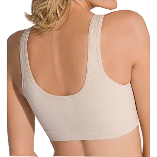 Post Surgical Softcup Bra Front Fastening (Medium, Black)