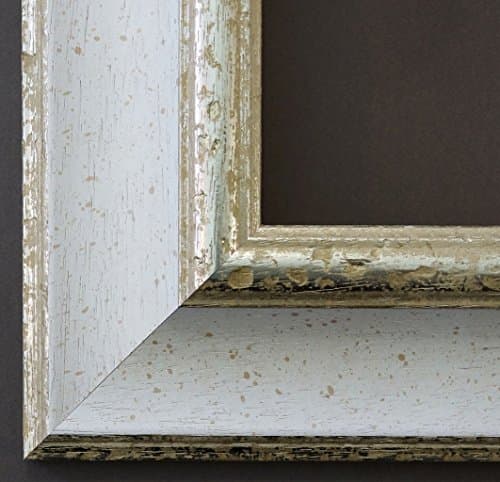 Picture Frame Acta White Silver 6.7/DIN A4/21 x 29.7 cm) Features 4 different colours, Interchangeable Frame with Museum Glass (UV Protection 45% - Mirrored), White, DIN A4 (21,0 x 29,7 cm)