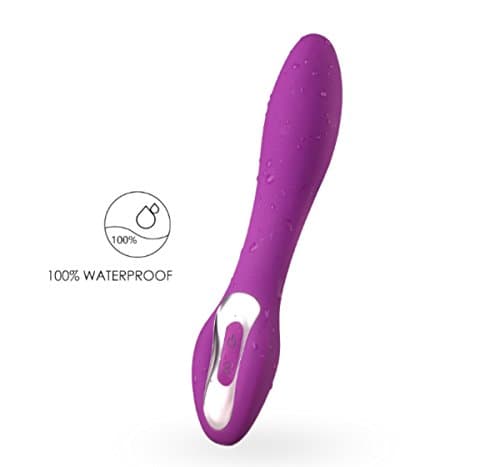 Waterproof USB Rechargeable,multi Mode Stimulation, Luxury G-spot &amp; Clitoral Vibrator 7 pulsating patterns (Purple)