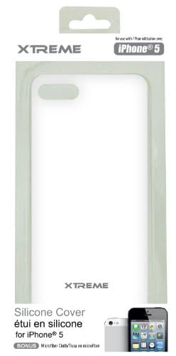 Xtreme 50152 Silicone Case for the iPhone 5 - 1 Pack - Retail Packaging - White