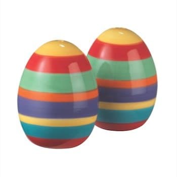 Handpainted Striped Salt and Pepper Pot