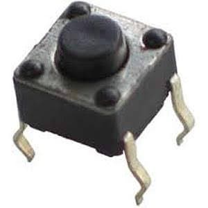 Tactile Switch, SPST .05A @12VDC, (On)-Off (2) pk
