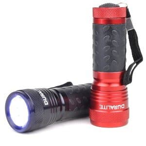LifeWorks Duralite 2-Pack 14-LED Flashlights (Red/Black)
