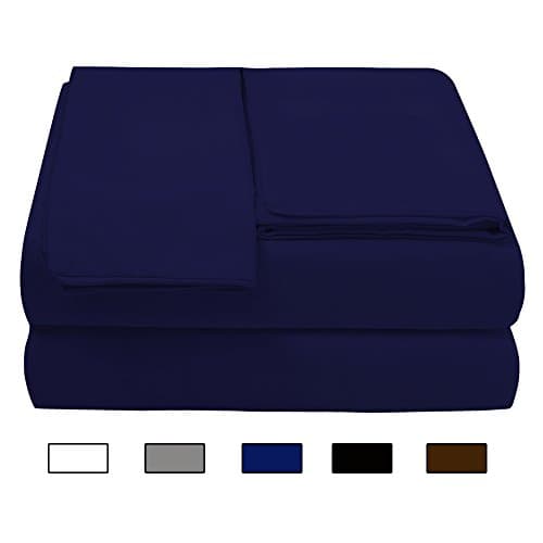 Bed Sheet Set (Full,Blue)Deep Pocket Soft 1800 Double Brushed Microfiber Hypoallergenic Bedding Wrinkle, Fade, Stain Resistant - Flat Sheet,Fitted Sheet &amp;2 Pillow Cases - 4 Piece