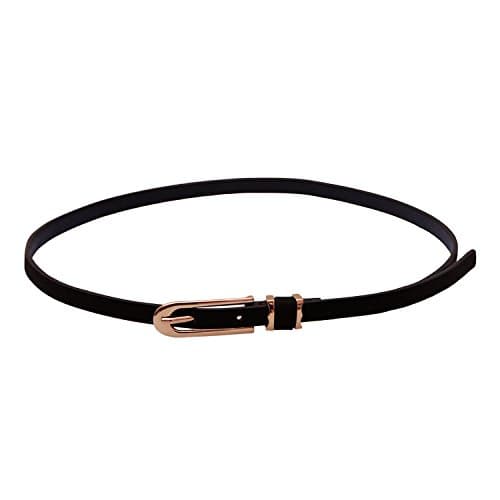 Stylehoops Women's Stylish Artificial Leather Loop Classic Belt, Medium(Black, ST-B1015SM690)