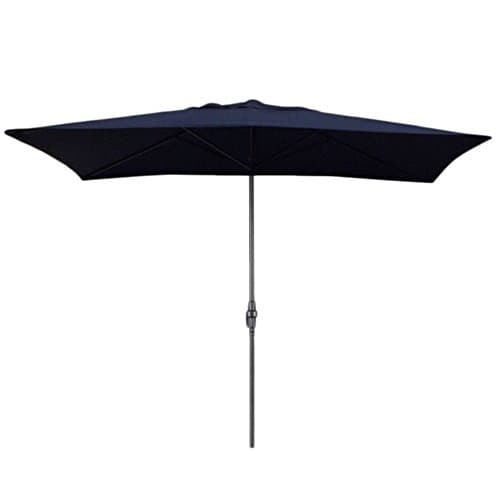 Patio Umbrella Rectangular Navy Blue Escada Designs 6 by 10 feet (6'x10')