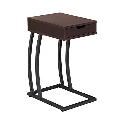 Coaster Industrial Accent Table With Storage Drawer And Outlet Cappuccino