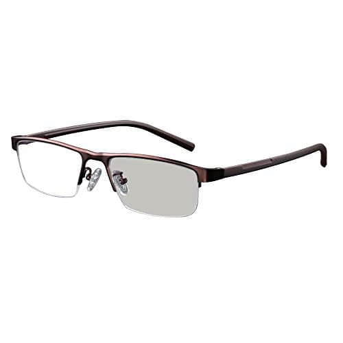 Transition photochromic Reading Glasses Optical Hyperopia Custom Strength Metal Frame and case UV400 Sunglasses