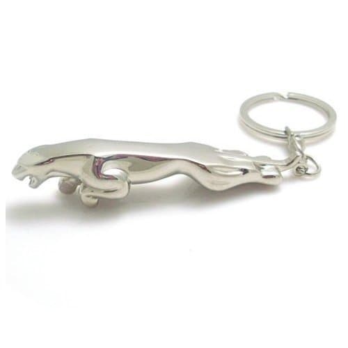 Jaguar Silver Metallic Keychain