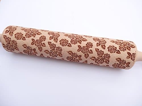 Roses rolling pin