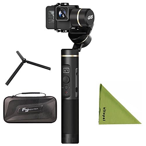 Feiyu G6 3-Axis Handheld Splashproof Gimbal Upgraded Algorithm, Compatible Gopro Hero 6/5/4/3/Session, Sony RX0, Yi Cam 4K Other Similar Size Action Cameras