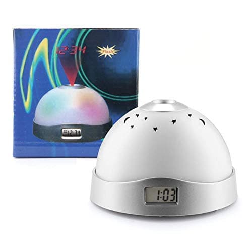 projection alarm clock 7 Colors Starry Digital Clock Magic 3-LED Projection