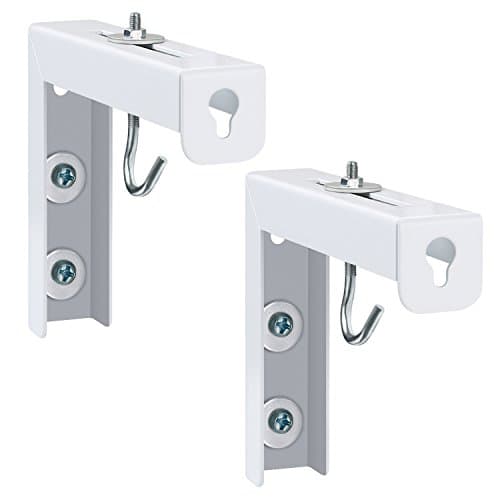 L-Brackets Mount 6" Adjustable Wall and Ceiling Hanging Plate Hook Kit for Projector Screen Manual /Spectrum /VMAX2