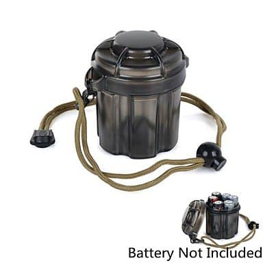 ZX Water-Resistant Drop Protection Storage Box Case Container for Chips / Batteries / Gadgets - Black