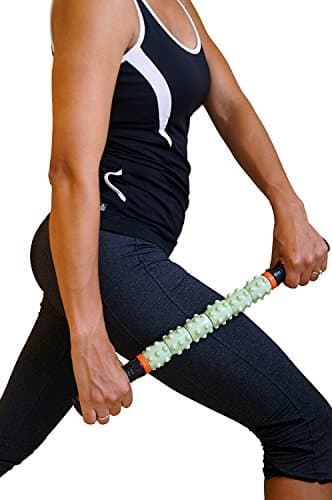 Premium Muscle Roller Stick-Deep Tissue Massage Self Help Tool-Used in Sports by Runners, Athletes & Fitness Trainers-Myofascial Release for Foot, Legs, Calf and Back-Best Massager for Natural Relief!
