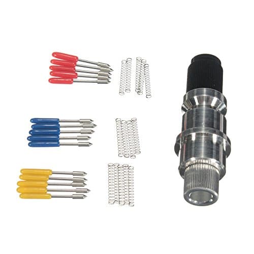 Kitspro CB09 CB09U Graphtec Blade Holder Base with 15pcs (30/45/60 Degree) Graphtec Blade Vinyl Cutter Plotter Cutting Blades Silhouette Cameo