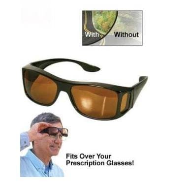 2 Pcs/pcak Hd High Definition Vision Driving Wrap Around Sunglasses Wraparounds Glasses