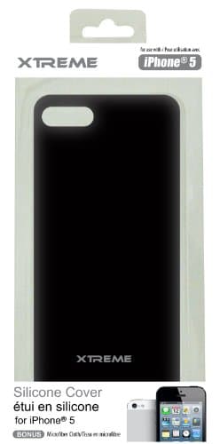 Xtreme 50154 Silicone Case for the iPhone 5 - 1 Pack - Retail Packaging - Black
