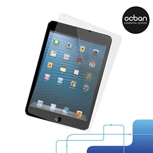 Ocban iPad Temepered Glass Screen Protector 9.7 inch Suitable for iPad Air 2/ iPad Air/ iPad Pro/ iPad 5th Generation Superb Display Protection Japanese Quality Oleophobic Coating Round Edges