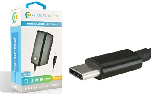 2 AMP USB 3.1 Type C Reversible Wall Home Charger for Galaxy S8 Note 8, Nexus 5X 6P Pixel 2, LG G6 V20 V30 Moto Z2 Play Force ZTE Max XL, Zmax Pro, Nokia 8 Plus more!