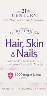Hair, Skin & Nails, Extra Strength, 90 Tablets - 21st Century