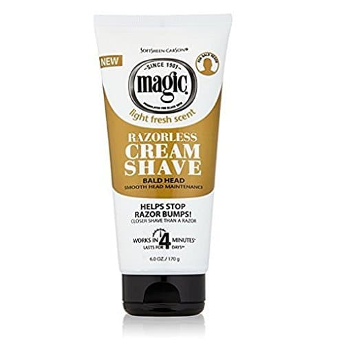 SoftSheen-Carson Magic Razorless Cream Shave - Bald Smooth Head Maintenance, 6 oz by Magic