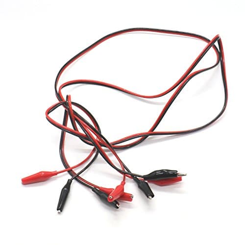 2Pack Double Ended Test Lead Alligator Clip Wire Jumper Cable ,39inch