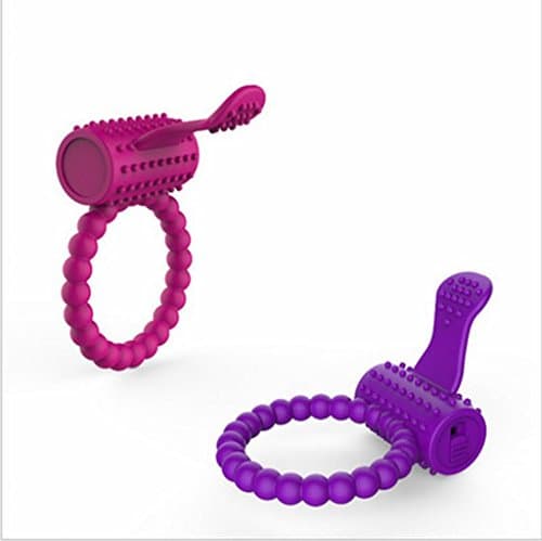 GY56Y Vibrating Bunny Ring Delay Ejaculation Stimulation Toys for Men - 2 Pack
