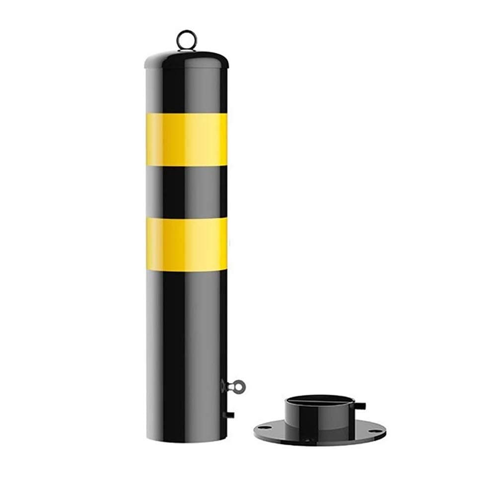 ZLLZM Parking Post Folding,Removable Parking Space Lock with Lock, Lockable Car Park Security Driveway Bollard,600 X 60Mm