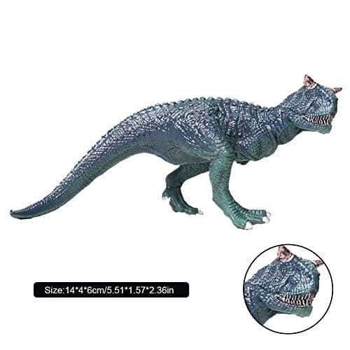 dinosaur toy plastic mini simulated carnotaurus sculpture safe solid wild static animal model children dinosaur playset