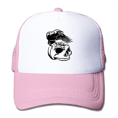 Cap Crow Pumpkin Skull Head Halloween Mesh Hat