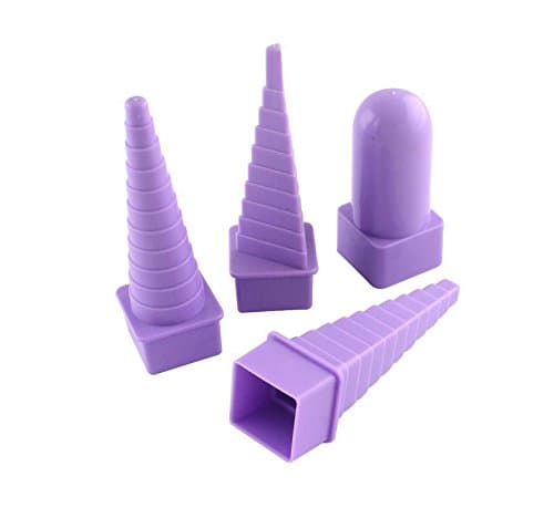 TYKusm 4 Pcs Plastic Border Buddy Quilling Tower Sets DIY Paper Craft(Purple)