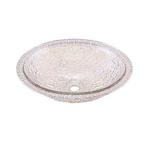 Crystal Reflections Pebble Undermount/Drop-In Combination Sink with overflow