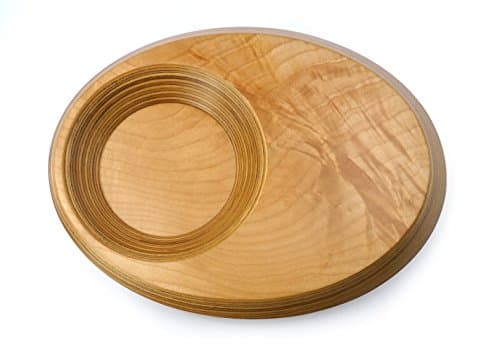 Pond Wireless Charging Valet Tray for iPhone 8, iPhone 8 Plus, iPhone X, Samsung Galaxy S6, S7, S8, Note 5 Note 8 and All Qi-Enabled Devices - Maple