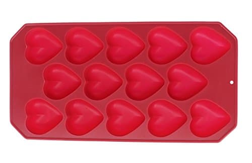 Silicone Heart shape Kitchen Ice Cube or Baking Cake Mold&amp;Tray,BPA-Free FDA Approved Food Grade,Resist 40 degree Celsius Below Zero to 300 Degree Celsius Temperature by Lobeliaer