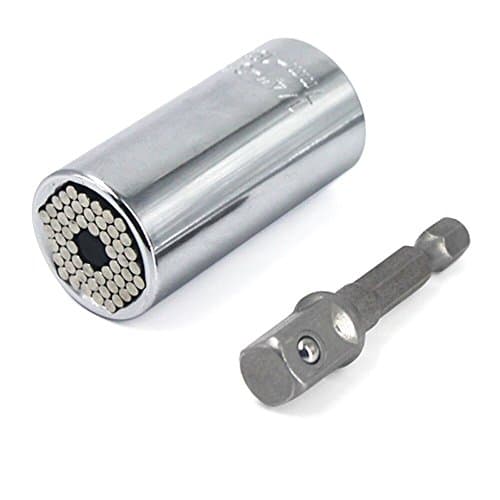 Lifeholder Universal Ratchet Socket 7 to 19mm Spanner Grip Drill Adapter Professional Repair Tool