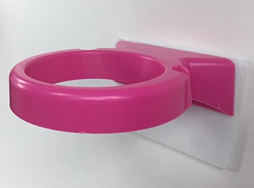 Hair Dryer Buddy (Pink) With 3M Command Interlocking Damage Free-Hanging Stripswall mount holder for hair dryer