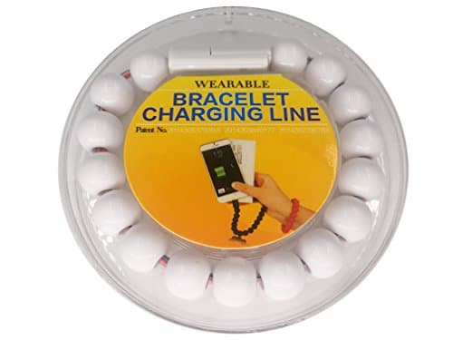 Wearable Agate Bracelet USB Charging Line , Data Cable for iPhone 5 /5S and iPhone 6 /6S (white)