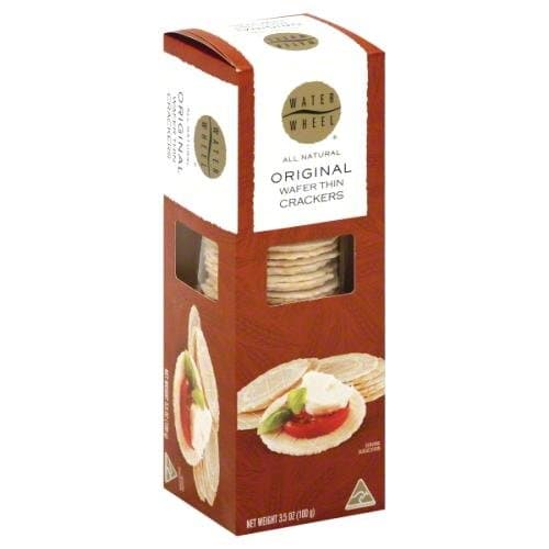 Waterwheels, Original Wafer Thin Crackers, 3.5 Ounce (Pack of 6)