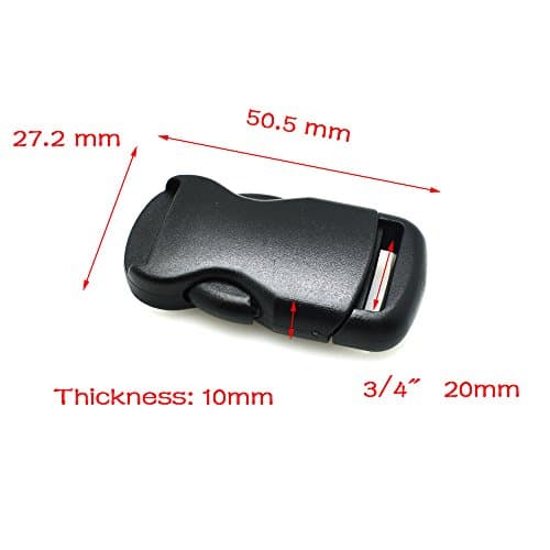 5pcs Plastic Single Adjustable Circular Buckle (3/4"(20mm))