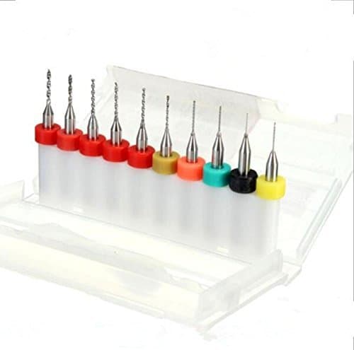 3D Printer Precision Drilling and Nozzle Cleaning Kit. 10 piece multi-size variety pack 0.2mm 0.25mm 0.3mm 0.35mm 0.4mm 0.5mm 0.6mm 0.8mm 1.0mm 1.2mm，Color Random
