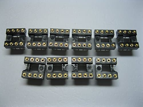 240 pcs Gold Plated Pitch 2.54mm IC Socket Adapter 8 pin Round DIP