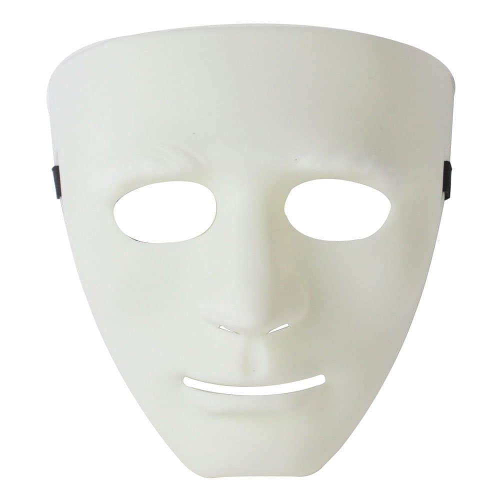 Blank Male Mask Plain White