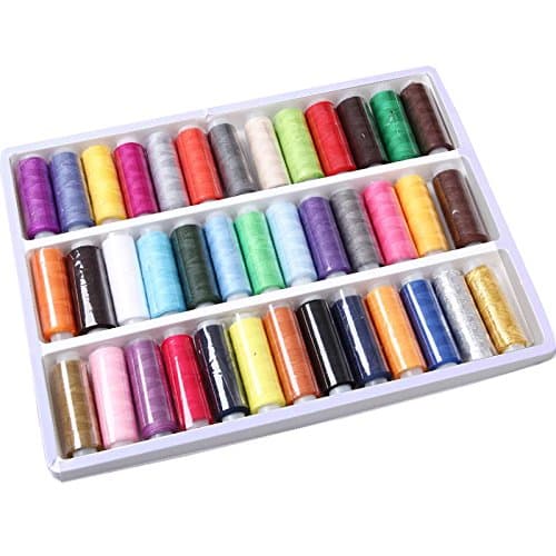 39 Assorted Color 200 Yard Per Unit Advanced Polyester Sewing Thread Spool Set